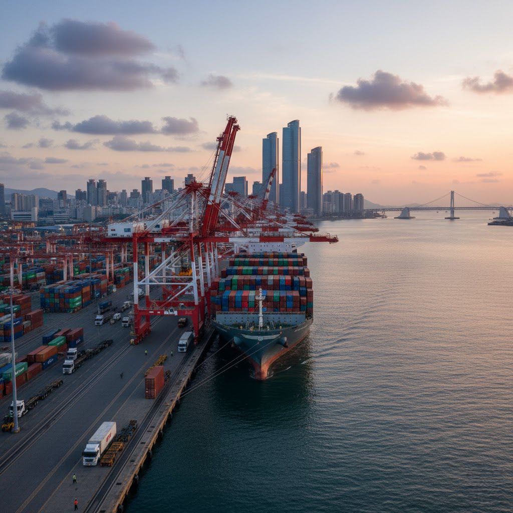 Процес розформування контейнера в порту Одеси